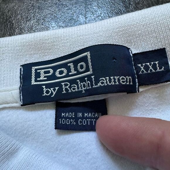 Vtg Polo Ralph Lauren Polo Classic Pony Collared Adult Size 2XL Short Sleeve - Picture 7 of 16